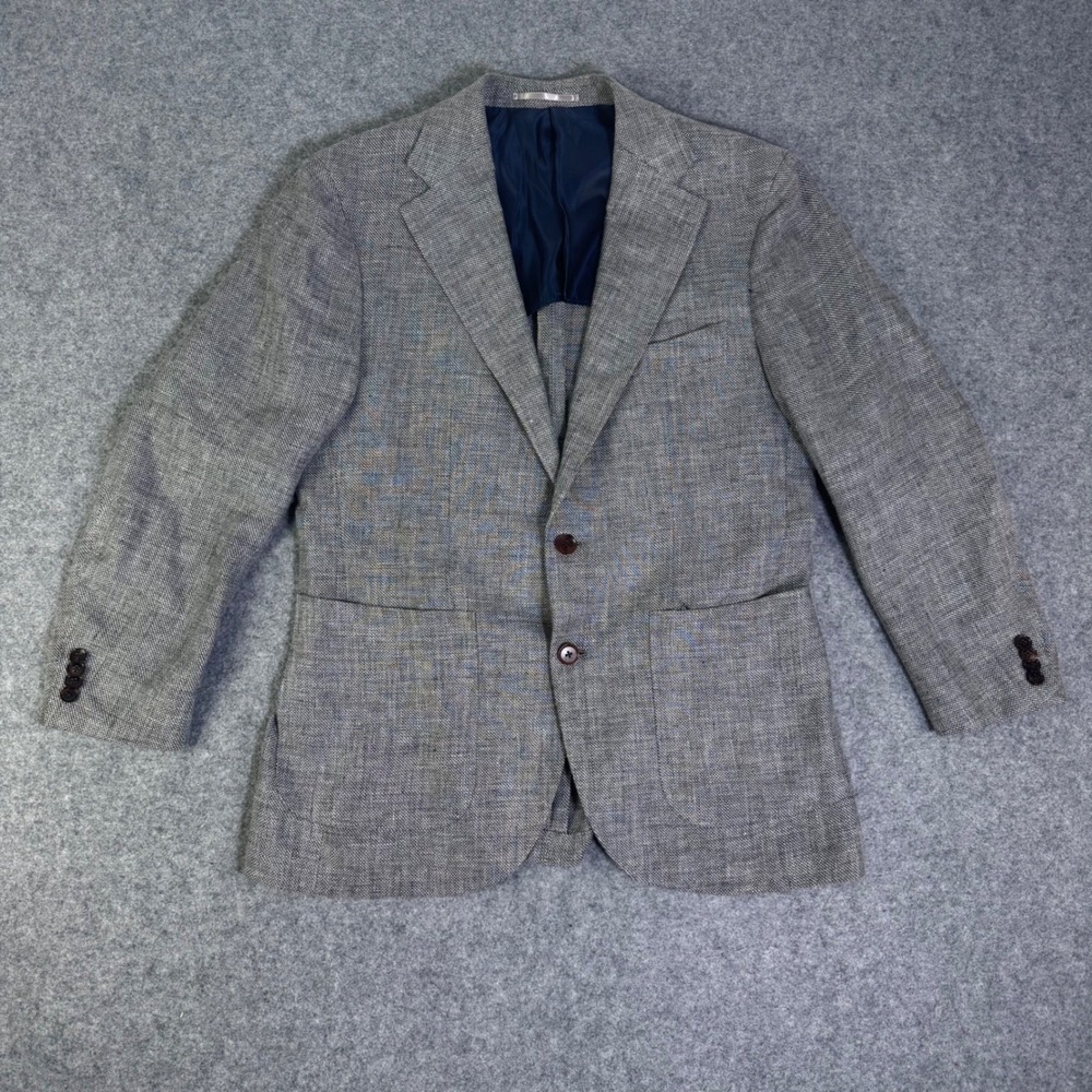 Spier & Mackay Drago Wool Linen Sport Coat Grey 40S Contemporary Normal 22152